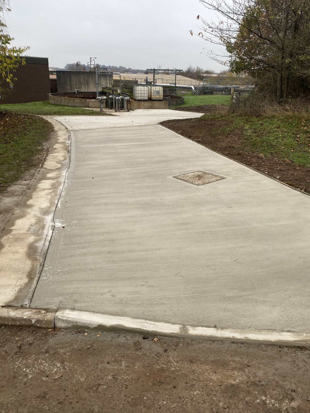 Concrete Tractor Track Installation – Utilities Sector